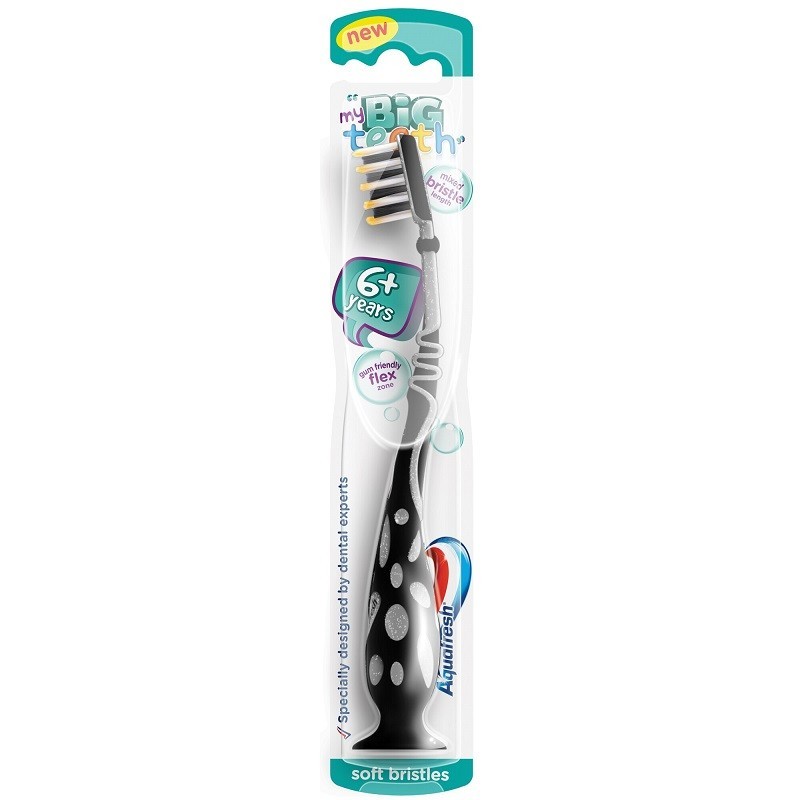 Set 4 x Periuta de Dinti Copii Big Teeth Soft Aquafresh, 6 - 8 Ani