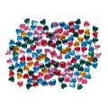 Set 4 x Pietricele Plastic Inima pentru Artizanat