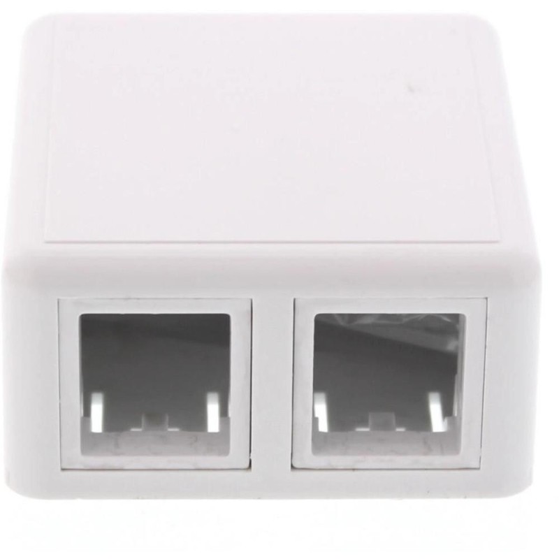 Set 4 x Priza de Perete, fara Keystone, 2 Porturi, Alba, Well