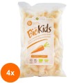 Set 4 x Pufuleti Bio cu Morcovi, 55 g Biokids