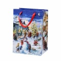 Set 4 x Pungi Cadou Standard Mix Craciun, 26.5 x 33.5 x 13 cm