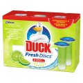 Set 4 x Rezerva cu Gel pentru Vasul Toaletei Duck Fresh Disc Twin Lime, Lamaie, 36 ml