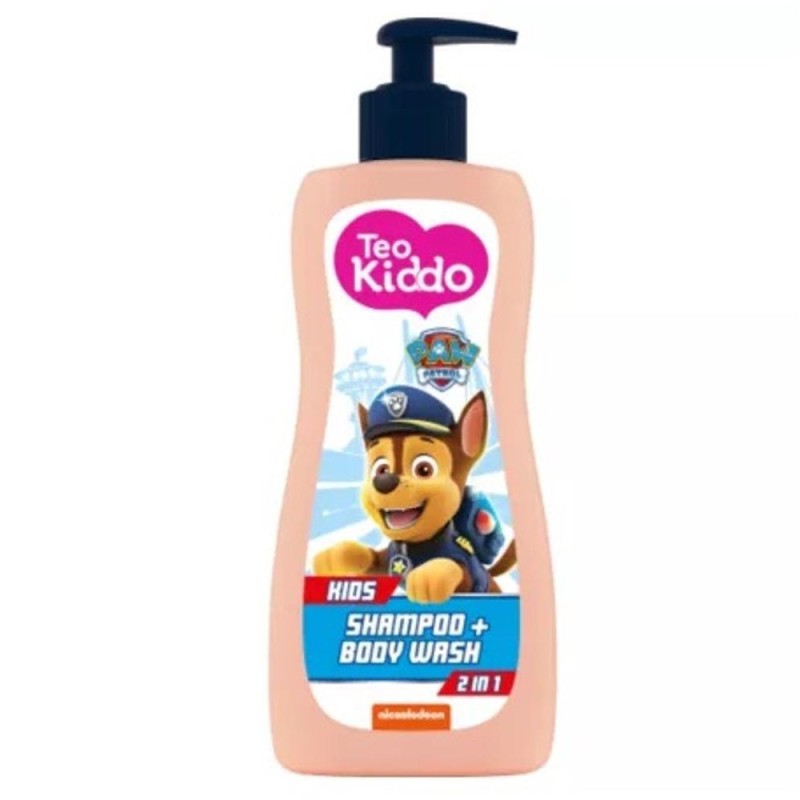Set 4 x Sampon si Gel de Dus Teo Kiddo, 2in1, Baieti, 400 ml