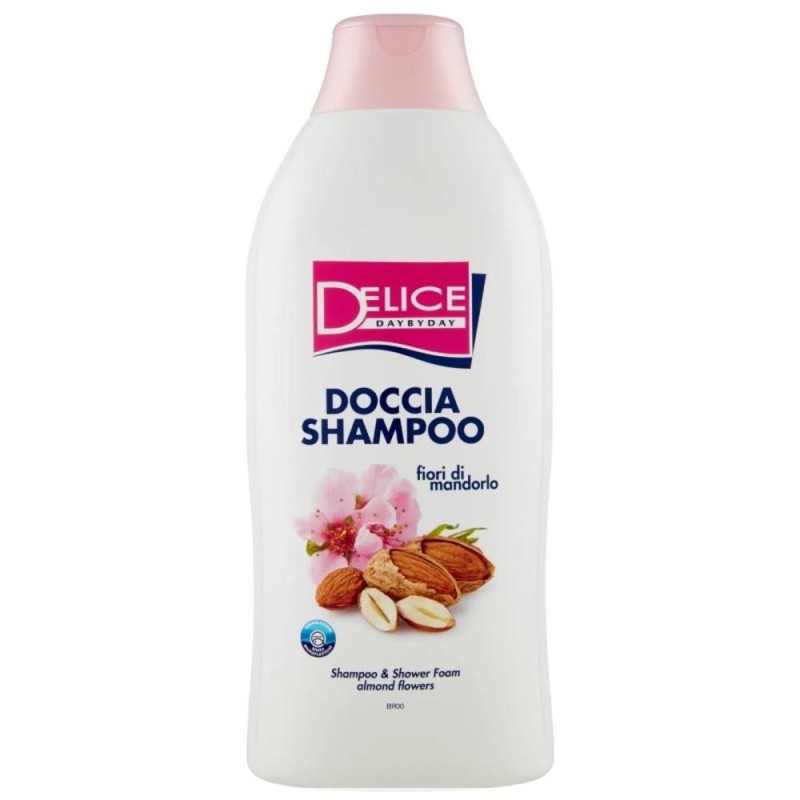 Set 4 x Sampon si Gel Dus Delice, Flori de Migdal, 650 ml