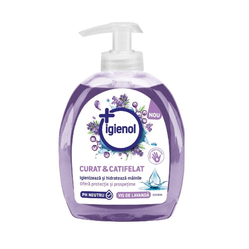 Set 4 x Sapun Lichid, Igienol, Vis de Lavanda, 300 ml