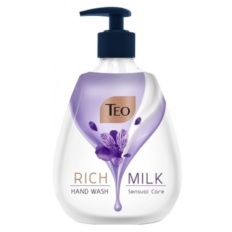 Set 4 x Sapun Lichid Teo Rich Milk Sensual Care, 400 ml