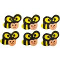 Set 4 x Set pentru Artizanat, Albinute din Lemn, 6 Bucati