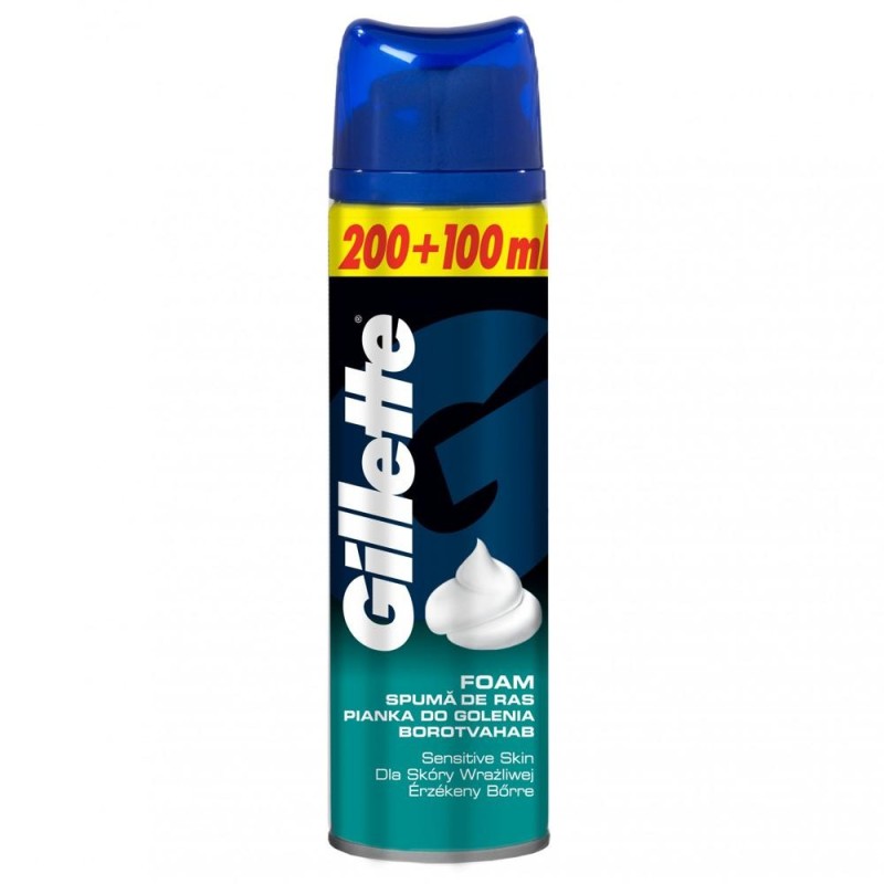 Set 4 x Spuma de Ras Gillette Sensitive, 300 ml