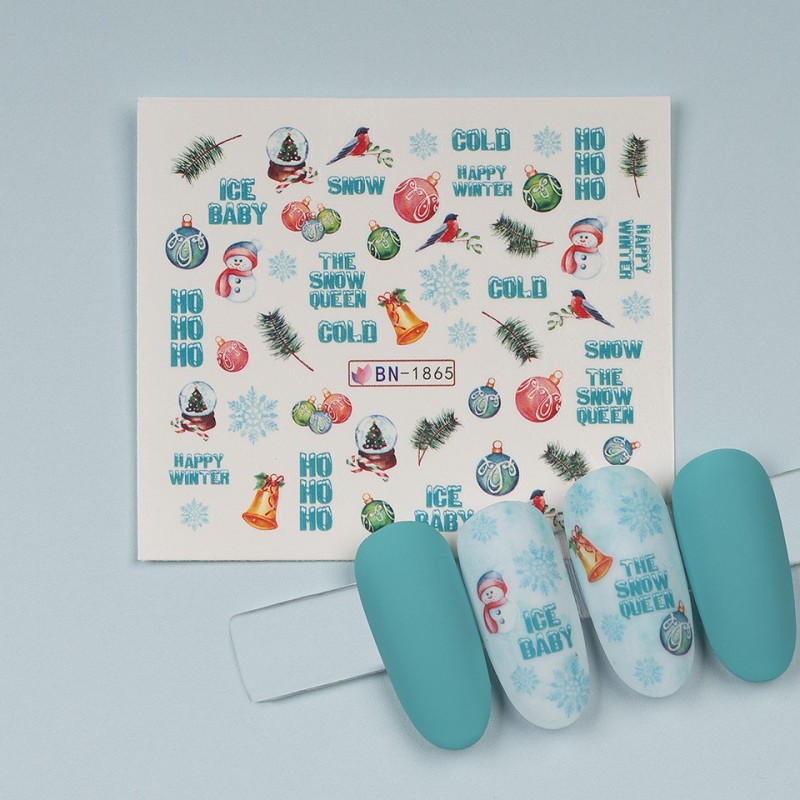 Set 4 x Tatuaj Unghii Luxorise Christmas Festival, Bn-1865