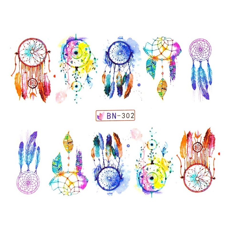 Set 4 x Tatuaj Unghii Luxorise Dreamcatcher Street, Bn-302