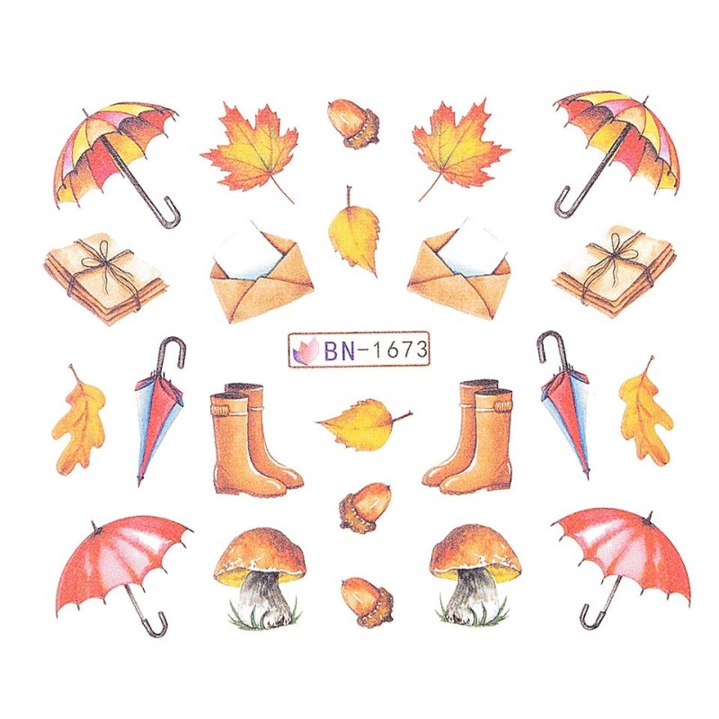 Set 4 x Tatuaj Unghii Luxorise, Fall Shades Bn-1673