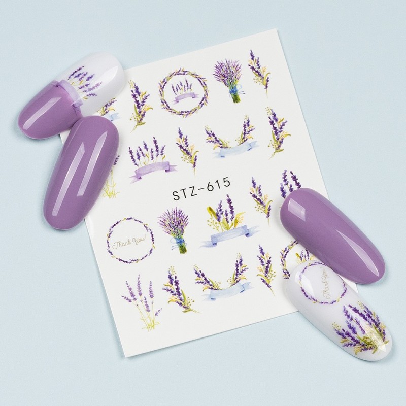 Set 4 x Tatuaj Unghii Luxorise Flower Lavender, Stz-615