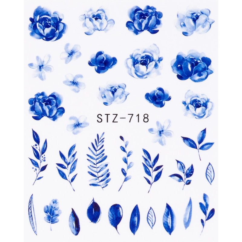 Set 4 x Tatuaj Unghii Luxorise Flower Ripple, Stz-718