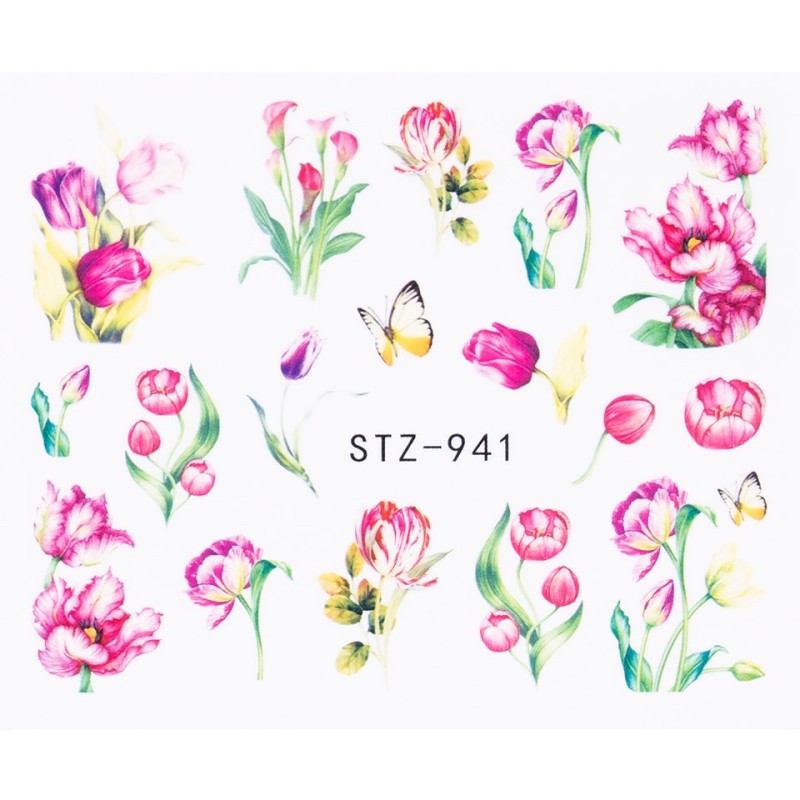 Set 4 x Tatuaj Unghii Luxorise Flower Show, Stz-941