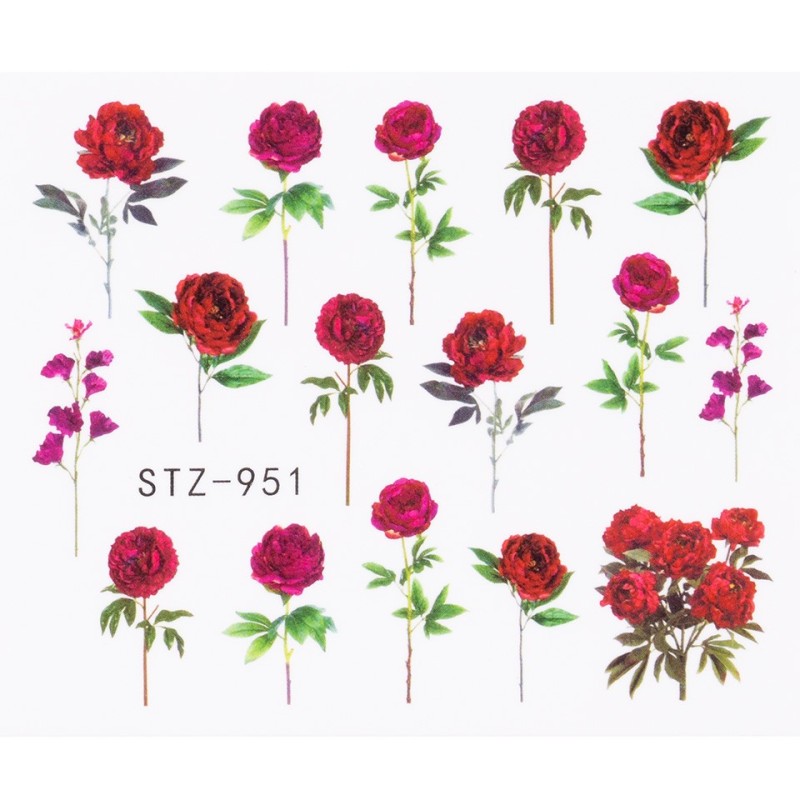 Set 4 x Tatuaj Unghii Luxorise Flower Star, Stz-951