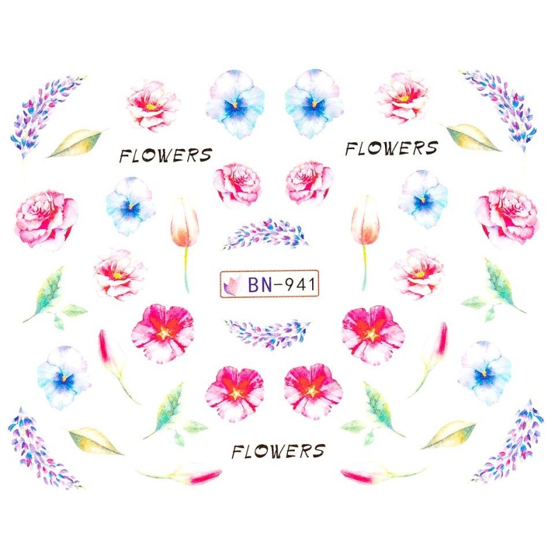 Set 4 x Tatuaj Unghii Luxorise Flower Supreme, Bn-941