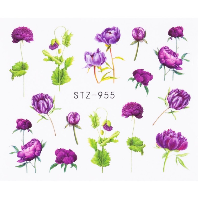 Set 4 x Tatuaj Unghii Luxorise Flower Touch, Stz-955