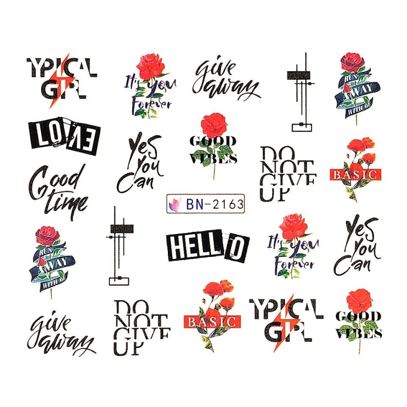 Set 4 x Tatuaj Unghii Luxorise Good Times, Bn-2163