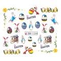 Set 4 x Tatuaj Unghii Luxorise Happy Easter, Bn-1256