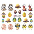 Set 4 x Tatuaj Unghii Luxorise Hello Easter, Bn-1255