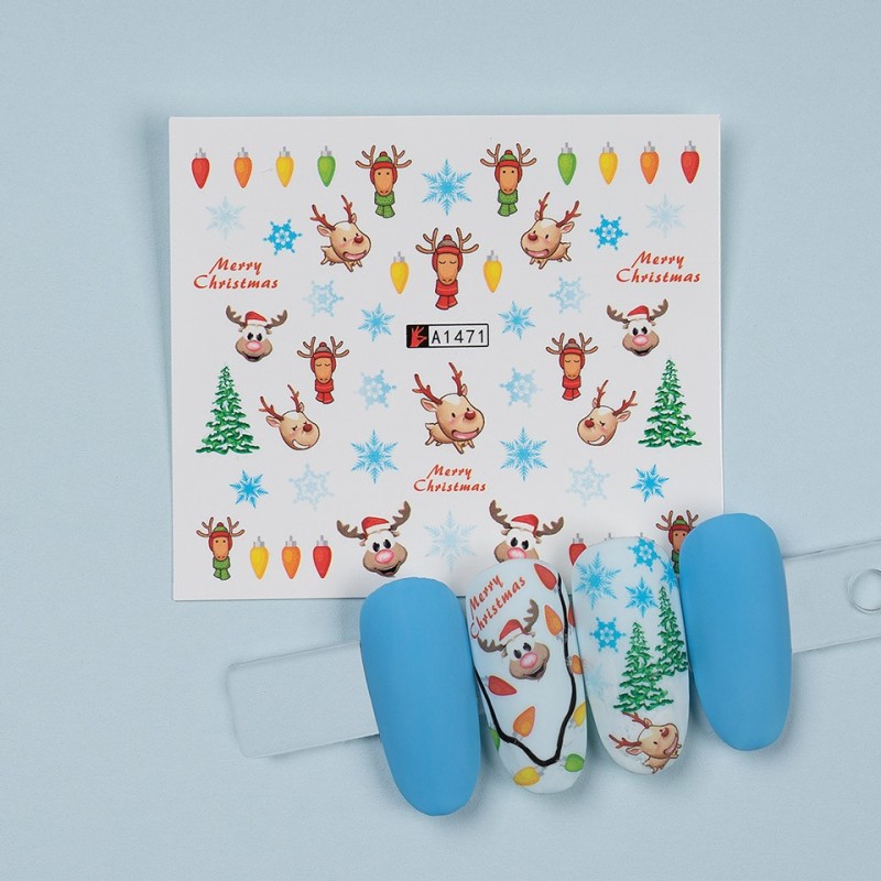 Set 4 x Tatuaj Unghii Luxorise Holiday Greetings, A1471