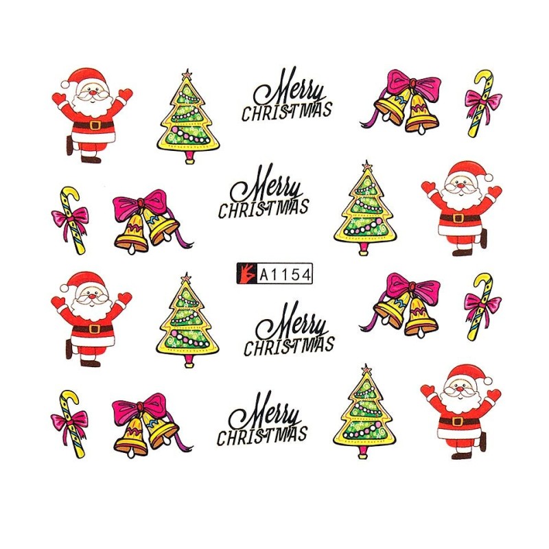 Set 4 x Tatuaj Unghii Luxorise Holiday Spirit, A1154