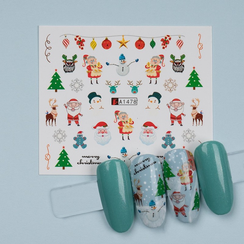 Set 4 x Tatuaj Unghii Luxorise Holiday Wonder, A1478