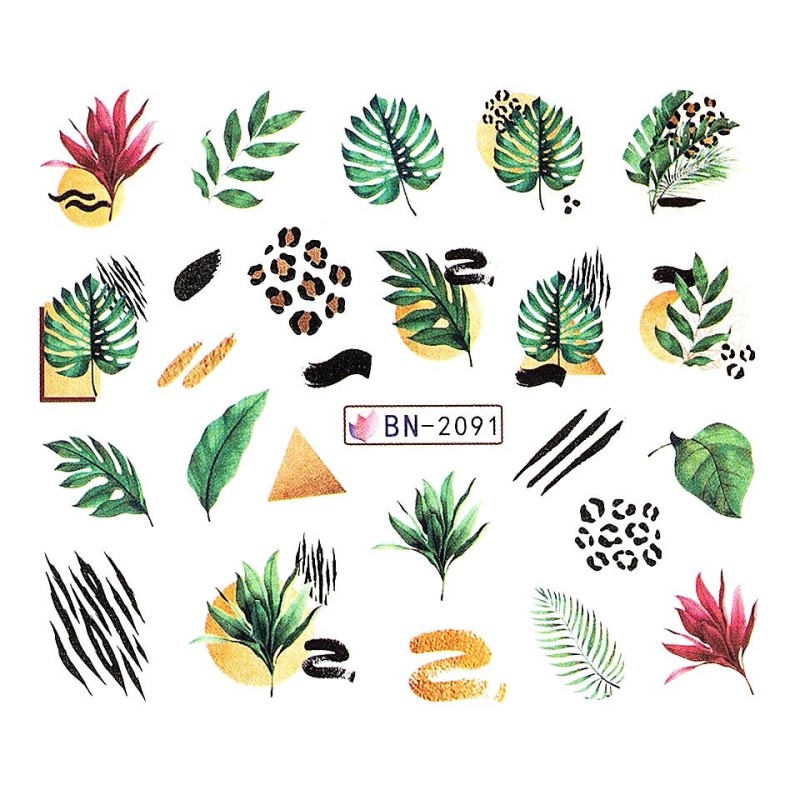 Set 4 x Tatuaj Unghii Luxorise Jungle Touch, Bn-2091