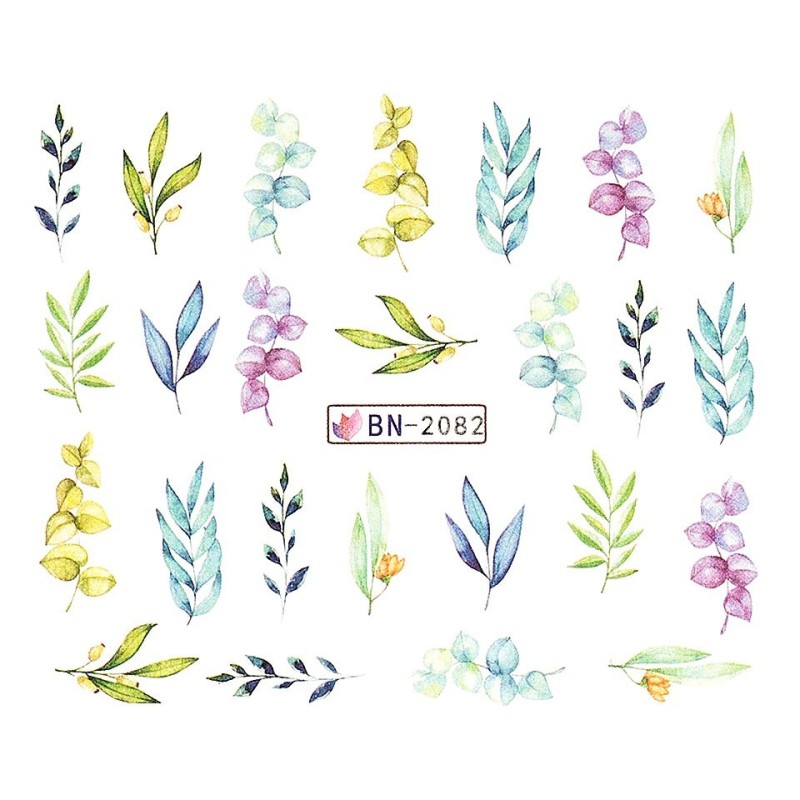 Set 4 x Tatuaj Unghii Luxorise Leaf Design, Bn-2082