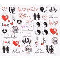 Set 4 x Tatuaj Unghii Luxorise Love Music, Bn-1497