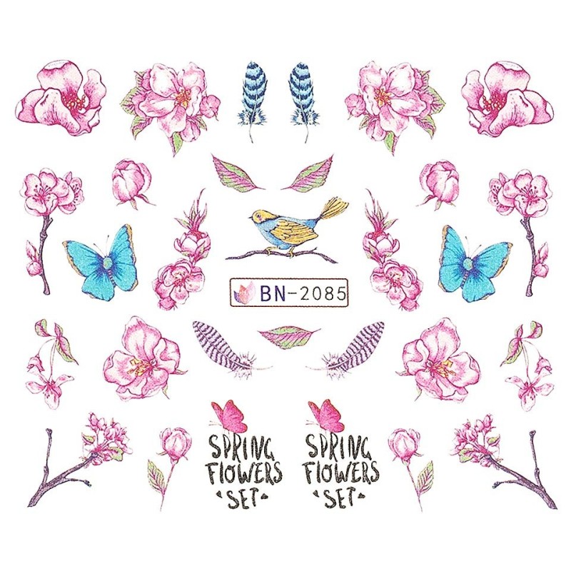 Set 4 x Tatuaj Unghii Luxorise Nature Beauty, Bn-2085