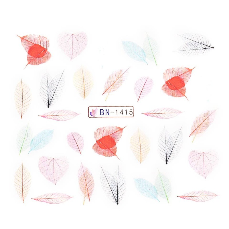 Set 4 x Tatuaj Unghii Luxorise, Nature Bn-1415