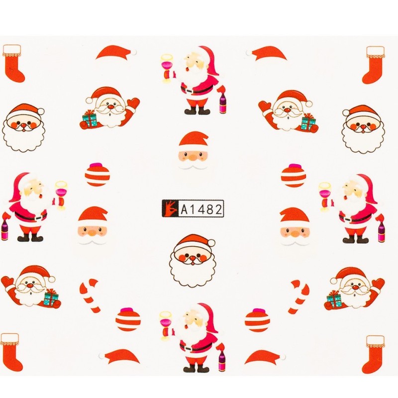 Set 4 x Tatuaj Unghii Luxorise Santa'S Joy A1482