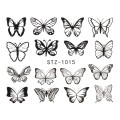 Set 4 x Tatuaj Unghii Luxorise Simple Butterfly Dance, Stz-1015