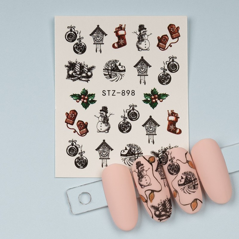 Set 4 x Tatuaj Unghii Luxorise Simple Holiday Mix, Stz-898