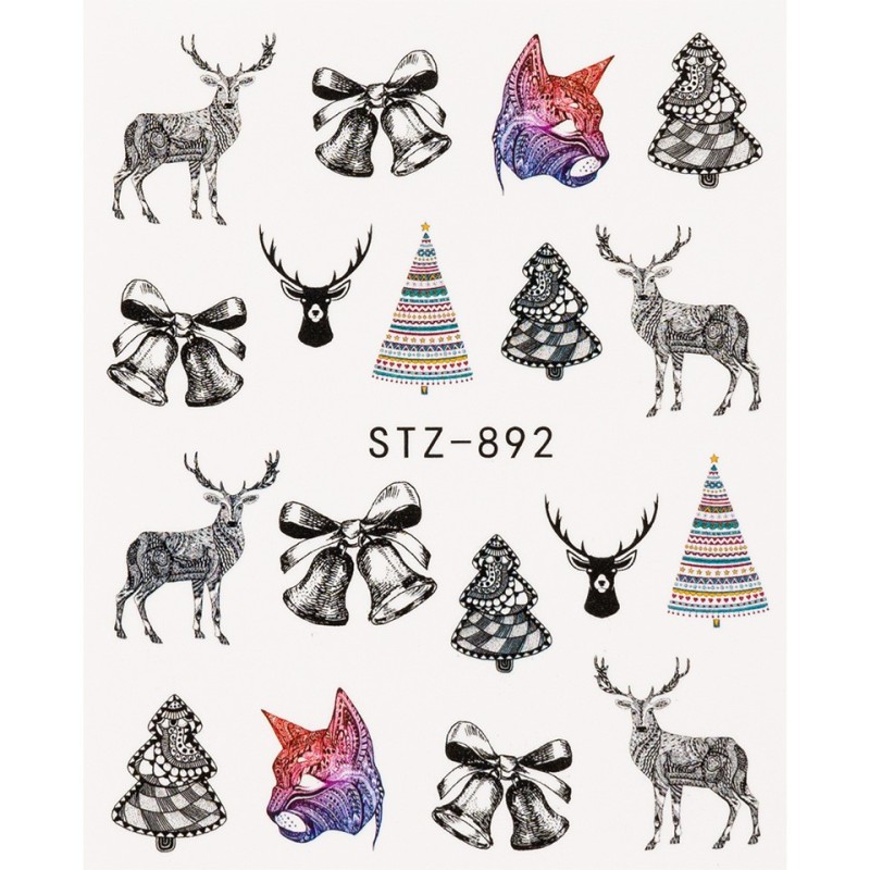 Set 4 x Tatuaj Unghii Luxorise Simple Holiday Power, Stz-892