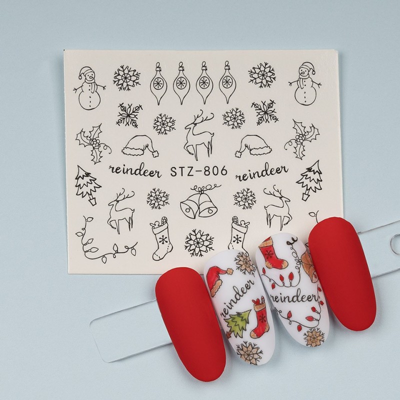 Set 4 x Tatuaj Unghii Luxorise Simple Holiday Wind, Stz-806