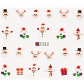 Set 4 x Tatuaj Unghii Luxorise Snowmen Funny, A1480