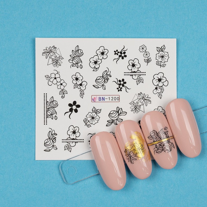 Set 4 x Tatuaj Unghii Luxorise Sunflower Vibes, Bn-1200