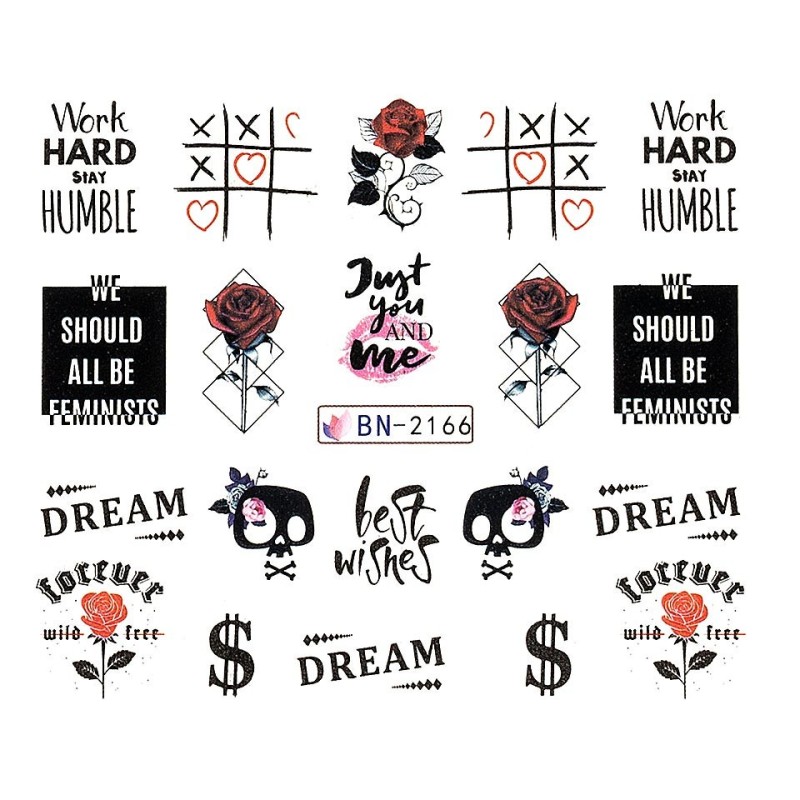 Set 4 x Tatuaj Unghii Luxorise Wild Dreams, Bn-2166