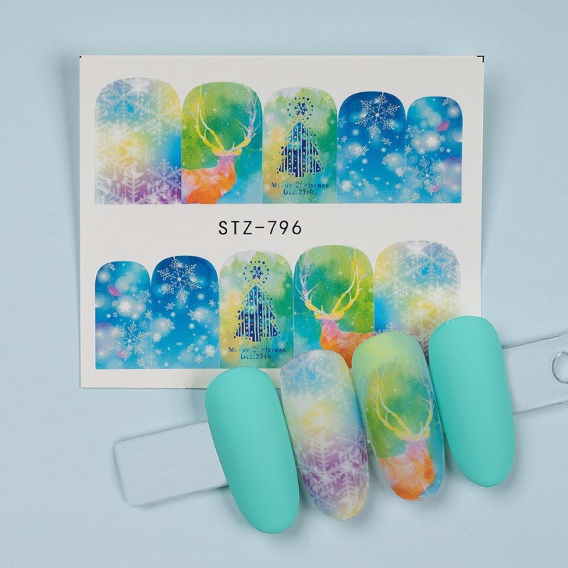 Set 4 x Tatuaj Unghii Luxorise Winter Remix, Stz-796