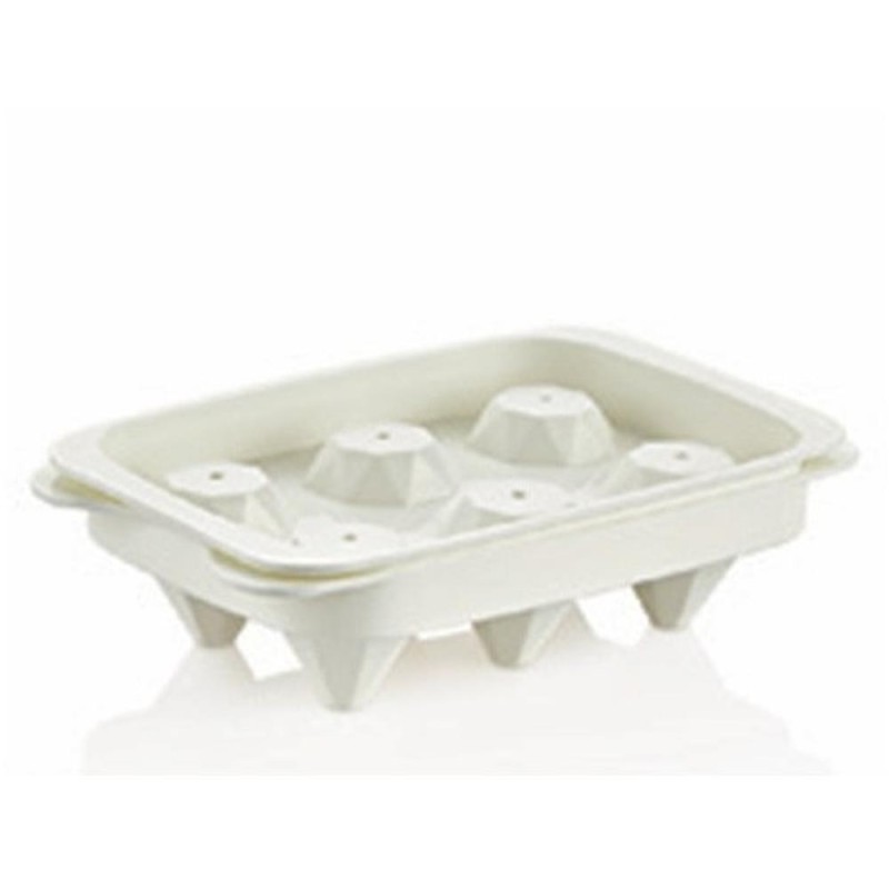 Set 4 x Tavita pentru Cuburi Gheata, 80 ml, din Plastic, Qlux
