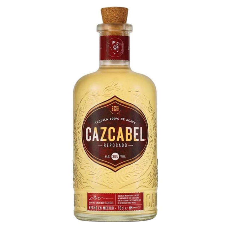 Set 4 x Tequila Cazcabel Reposado, 100% Agave, 38% Alcool, 0.7 l