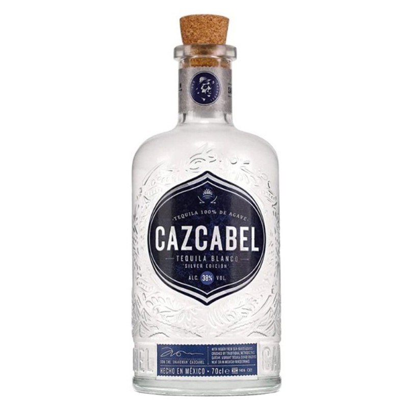 Set 4 x Tequila Cazcabel Tequila Blanco, 100% Agave, 38% Alcool, 0.7 l