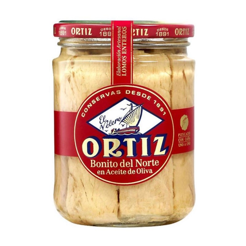 Set 4 x Ton Alb in Ulei de Masline Bonito Del Norte, Ortiz, Borcan, 220 g
