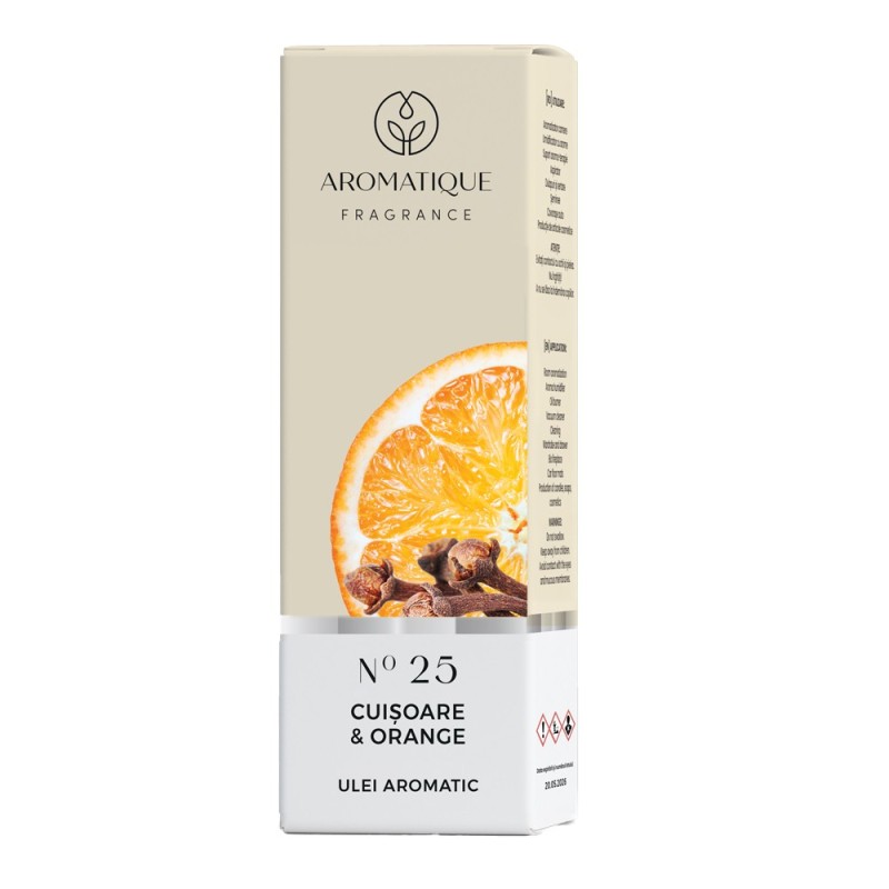 Set 4 x Ulei Aromat, Aromatique Cuisoare si Portocala, 10 ml, Ambalat la Cutie