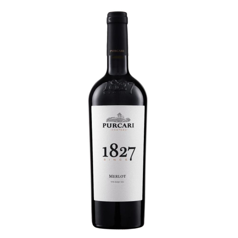 Set 4 x Vin, Alb, Purcari Merlot, Sec, 0.75 l