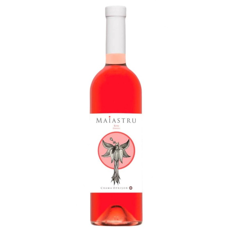 Set 4 x Vin Maiastru Crama Oprisor Rose Demisec,  0.75 l