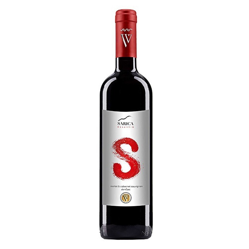 Set 4 x Vin Rosu Sarica Essentia Merlot & Cabernet Sauvignon, Demisec, 0.75 l