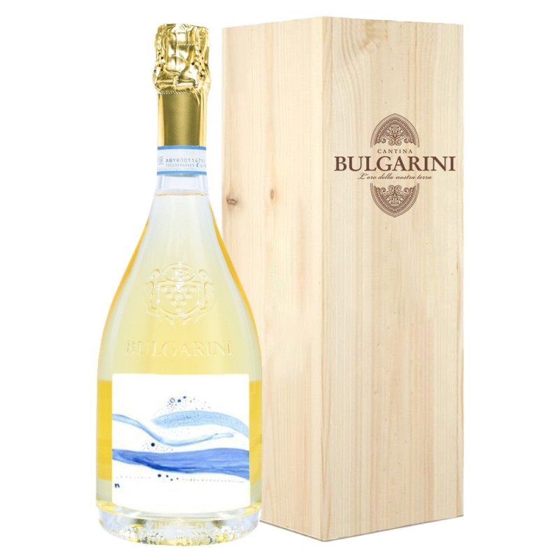 Set 4 x Vin Spumant Bulgarini Lugana Artist Collection, Alb Sec Brut, DOC Cutie Lemn 1.5 l